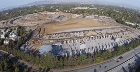 Видео: строительство новой-штаб-квартиры Apple